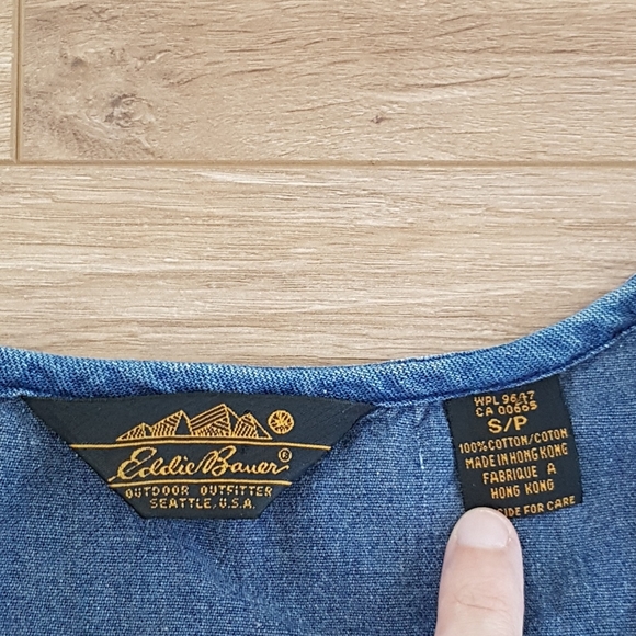 Vintage Eddie Bauer Denim Maxi Dress - Picture 4 of 6